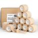 Self Adhesive Bandage Wrap 12 Pack 2 Inch x 5 Yards Self Adherent Cohesive Wrap Bandages Medical Bandage Wrap Elastic Self Adhesive Tape Sports wrap Tape for Stretch Athletic Wrist Ankle