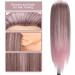 Guanjune Hairdresser Training Head - 26-28 Inch Synthetic Fiber Doll Head with Clamp Holder & Accessories | Color Gradient Pink | Ideal Gifts for Girls - Buy Online on GoSupps.com