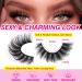 Yawamica 16mm Mink False Lashes Pack - 12 Pairs Natural Cat Eye Wispy 5D Volume Fake Eyelashes - Buy Online on GoSupps.com