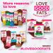 Love Good Fats Keto Protein Snack Bars - Chocolate Lovers Variety Pack - 12 Pack - Buy Online on GoSupps.com