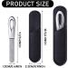 Stainless Steel Nail Files Set with Leather Case - Double Sided Grit Diamond Fingernail File for Natural Nails - Non Slip Handle, Metal File Emery Boards (Black) - Buy Online on GoSupps.com