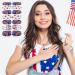 Dunzy 16 Sheets 4th of July Nail Stickers - Patriotic Independence Day Design with Nail File - Self-Adhesive Wraps & Decals for Manicure - Buy Online on GoSupps.com