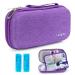 Youshares Insulin cooling bag Travel Etui-TSA Medicines Eva K hlbox on the go Diabetics Bag for Glukose meters Epipen Insulin Pen other diabetes accessories with 2 cooling packs (purple) Y8-Lila