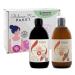 Microveda advanced cure Activate Classic 2 Set Mikroveda Life and Mikoveda Balance Activate 2x0.5 liters microbiotic ferment drink in glass bottle vegan