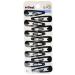 Scunci Snap Hair Clip Black 12 Pieces