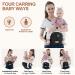 Baby Hip Carrier - Ergonomic Waist Stool for Newborn to Toddler - Soft Fabric Front Carrier with Pockets - Adjustable Waistband (Black) - Buy Online on GoSupps.com