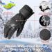 Waterproof Ski Gloves | Men Women | Warm Snowboard Gloves | Touchscreen | Black Medium - Buy Online on GoSupps.com