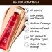 FV 2 Pack Foundation Long Lasting Flawless Liquid Foundation Lightweight & Medium Coverage Outstanding Waterproof Formula Control Shine Natural Matte Finish Foundation Makeup for Normal to Oily Skins 30ml (Matte Classic Ivory) - Buy Online on GoSupps.com