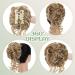 S-Noilite Claw Clip Messy Bun Hair Piece - Dark Blonde & Bleach Blonde 27H613 - Buy Online on GoSupps.com