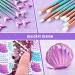 Mermaid Makeup Brush Set with Cosmetic Bag - 13 PC Beauty Tools and Sequins Case - Buy Online on GoSupps.com