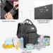 Buy SndMor Diaper Bag Backpack - Stylish Large Unisex Baby Bag with Diaper Station Waterproof & Spacious (Dark Gray) - Perfect for International Shipping! - Buy Online on GoSupps.com