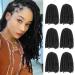 Spring Twist Hair 12 Inch Braiding Hair 6 Packs Water Wave Passion Twist Crochet Hair Bomb Twist Fluffy Spring Crochet Synthetic Braids Hair ,1B 12 Inch (Pack of 6) 1B