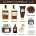 Sandalwood Bath Gift Set for Him - Personal Care Spa Kit in Leather Bag | Relaxing Man Gift Basket with Shower Gel, Bubble Bath, Body Oil, Bath Bomb & More - Buy Online on GoSupps.com