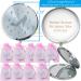 Personalized Silver Compact Mirror Favor (12 PCS) - Cinderella High Heel Shoe Design | Quinceanera/Sweet 16 Gift - Buy Online on GoSupps.com