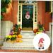 GRIRIW Wooden Gnome Adornment 1pc Hanging Exquisite Gnome Faceless Shaped Decoration Pattern Lovely Adorable Pendant Wooden Pink 30x20cm - Buy Online on GoSupps.com