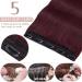 22 inch SEGO Clip in Hair Extension Human Hair One Piece #99J Wine Red 100% Remy Real Hairpieces for Women 3/4 Full Head Straight (55g) - Buy Online on GoSupps.com