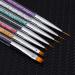 Beautifultracy 7-Piece Nail Art Brushes for Nail Design, Gel Polish, Acrylic Painting - Multi-colored - Buy Online on GoSupps.com