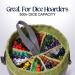 CardKingPro Monstrous Dice Bag - Gray/Green - 500+ Dice Capacity - 8 Pockets - Ideal for Dice Hoarders - Buy Online on GoSupps.com