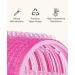 IENIN Self Grip Hair Rollers Set - 18 Pack, 2 Sizes, Velcro Curlers with Clips - Jumbo Hair Rollers for Long, Medium, Short Hair - DIY Hairstyle, Holiday Gift for Women - Pink - Buy Online on GoSupps.com
