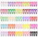 100 Pcs Small Hair Clips for Little Girls 1 Inch Metal Mini Snap Hair Clips Barrettes for Toddlers Kids Hair Accessories (Multicolor)