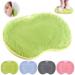 Foot brush for the shower non -slip silicone massage Pad W scher Massageger Dusche with non -slip suction cup cleans peeling foot circuit relieves tired feet without bending down (green)