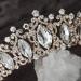 SWEETV Iridescent Crystal Princess Tiara Crown - Rose Gold for Bride, Quinceanera, Prom & Birthday Party - Buy Online on GoSupps.com
