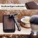 St rtebekker Premium Razor Hobel - Handmade Leather Etui | Vintage Wet Razor Set with 10 Blades & Mirror | Perfect Travel Shaving Gear - Buy Online on GoSupps.com