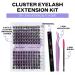 DIY Lash Extensions Set - Cluster Lashes Kit with Eyeholder Bond & Seal | D Curl 12-16mm (K001+K002) | At Home Eyelash Extensions - Buy Online on GoSupps.com