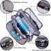 WANDF Water-Resistant Nylon Travel Toiletry Bag | Lightweight Dopp Kit for Men and Women - A-Blue Stripe - Buy Online on GoSupps.com