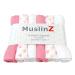 MuslinZ 6pk Baby Muslin Squares - Baby Burp Cloth - Newborn Essential mulit-use - Soft and Absorbent 100% Cotton 70x70cm (Pink)
