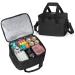 Trunab Portable Insulated Medical Bag with Removable Dividers Travel Medicine Storage Water-Resistant Medical Cooler Bag for Home Travel Camping (Bag Only) - Patented Design Black1 M