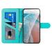 Buy Magon Embossing Flower Leather Case for Samsung Galaxy S22 Plus - Full Body Protection Flip Cover with Card Compartment in Blue - Buy Online on GoSupps.com