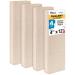 U.S. Art Supply 4 x 12 Birch Wood Paint Pouring Panel Boards Gallery 1-1/2 Deep Cradle (Pack of 4) - Artist Depth Wooden Wall Canvases - Painting Mixed-Media Craft Acrylic Oil Encaustic