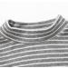 Kids Stripe Long Sleeve T-Shirt 6-7 Grey - Thermal Tops for Boys and Girls - Buy Online on GoSupps.com