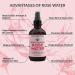 Organic Rose Water Spray for Face & Hair - 4 oz Alcohol-Free Toner & Makeup Remover - Anti-Aging Beauty Mist - Hydrating Facial Care by Simplified Skin - Buy Online on GoSupps.com
