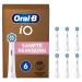 Oral-b io gentle cleaning on the plug brush for electric toothbrush 6 pieces gentle tooth cleaning with IO technology toothbrush attachment for oral-B toothbrushes mailbox-compatible packaging white 6 pieces (1 Pack)