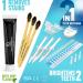 Teeth Whitening Kit - Snow LED Light & Charcoal Toothpaste | 17 Piece Set for a White Smile - Buy Online on GoSupps.com