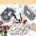 3 PCs Canvas Cosmetic Bag Set | Zippered Portable Make-Up Bags for Travel & Outdoor Activities - Buy Online on GoSupps.com