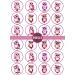 PRECUT Pink Owls Edible Cupcake Toppers - Cute Owl Theme Premium Thickness SWEETENED VANILLA - wafer card disc cake decorations (Pack of 24) - Buy Online on GoSupps.com