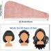 Microfiber Hair Towel 3+1 Pack Hair Turbans for Wet Hair - Fast Drying & Anti-Frizz - Coffee/Pink/Khaki - Buy Online on GoSupps.com