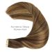 Buy If-alife 22 inch Balayage Chocolate Brown to Caramel Blonde Tape Extensions - 20pcs 50g Remy Real Hair Invisible Skin Weft - Buy Online on GoSupps.com