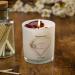 Personalised Wedding Day Candle Gift with Rose Gold Heart (Paris Garden) - Buy Online on GoSupps.com
