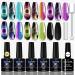 Cat Eye Gel Nail Polish, Holographic 9D Cat Eye Gel Nail Kit, 10ml Chameleon Galaxy Gel, Soak Off U V Light Shimmer Nail Polish with 2 Magnet Sticks by NAILGIL A-9D Cat Eye