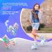 NEMONE Mermaid Light up Roller Skates for Girls - Blue & Purple - Small - Little Kid - Buy Online on GoSupps.com