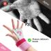 Skylety Unicorn Kids Gymnastics Grips with Pink Sweatbands - Girls Youth Hand Grips for Gymnastic Bars - Buy Online on GoSupps.com
