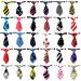 BIPY 30pcs Dog Neckties Collar Bow Tie Adjustable Pet Paw Printed Neck Ties for Small Medium Large Cat Party Festival Birthday Gift Wedding Doggies Grooming Accessories Dog neckties 30pcs