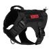 OneTigris Fire Watcher 2.0 Molle Dog Harness with Handle and Metal Buckle S Black