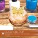 Baluue Dappen Dish Golden Apple Shaped Glass Crystal Dappen Dish Cup Nail Art Liquid Powder Nail Crystal Bowl with Butterfly Top Lid for Nail Art Manicure - Buy Online on GoSupps.com