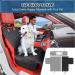 5-in-1 Dog Car Seat Cover for Back Seat | Waterproof & Scratchproof Car Hammock for Dogs | Nonslip & Mesh Window Car Pet Seat Protector with Belt | Fits Cars, Trucks, SUVs | Black 53x59 - Buy Online on GoSupps.com
