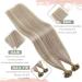 UGEAT Real Hair Extensions - Ashblond & Blonde Highlights 40cm Keratin U-Tip 50g 50 Pieces #18/613 - Smooth Stylish International Shipping - Buy Online on GoSupps.com